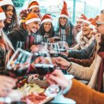 soirée de noel dans un bar